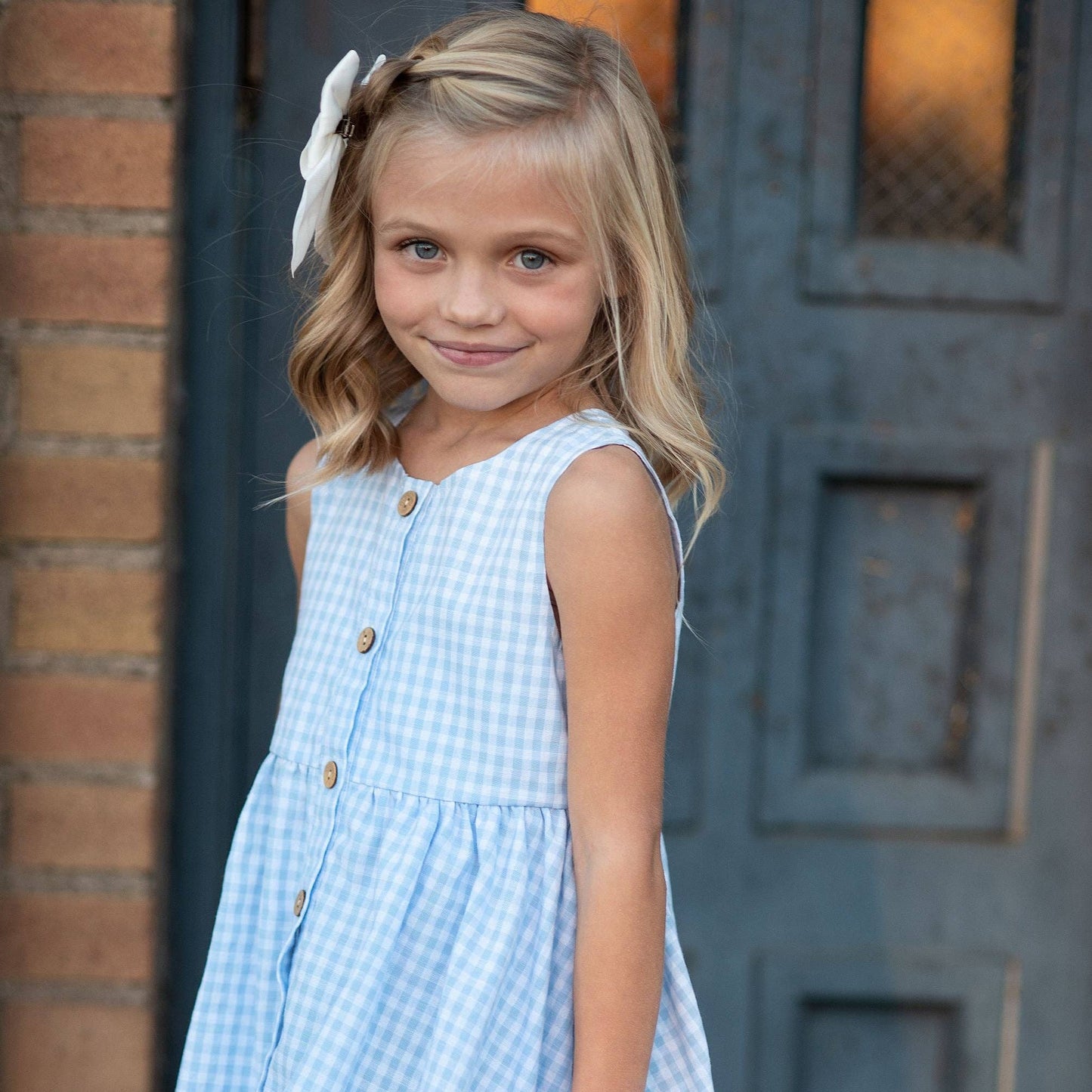 Gingham Ruffle Dress