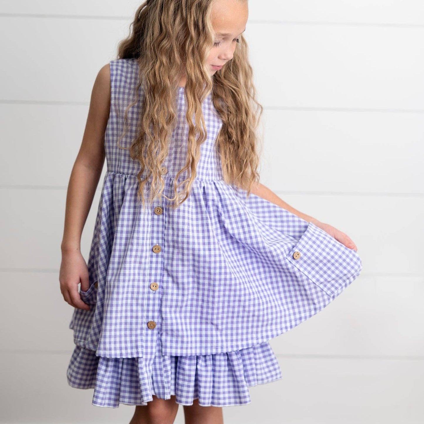 Gingham Ruffle Dress