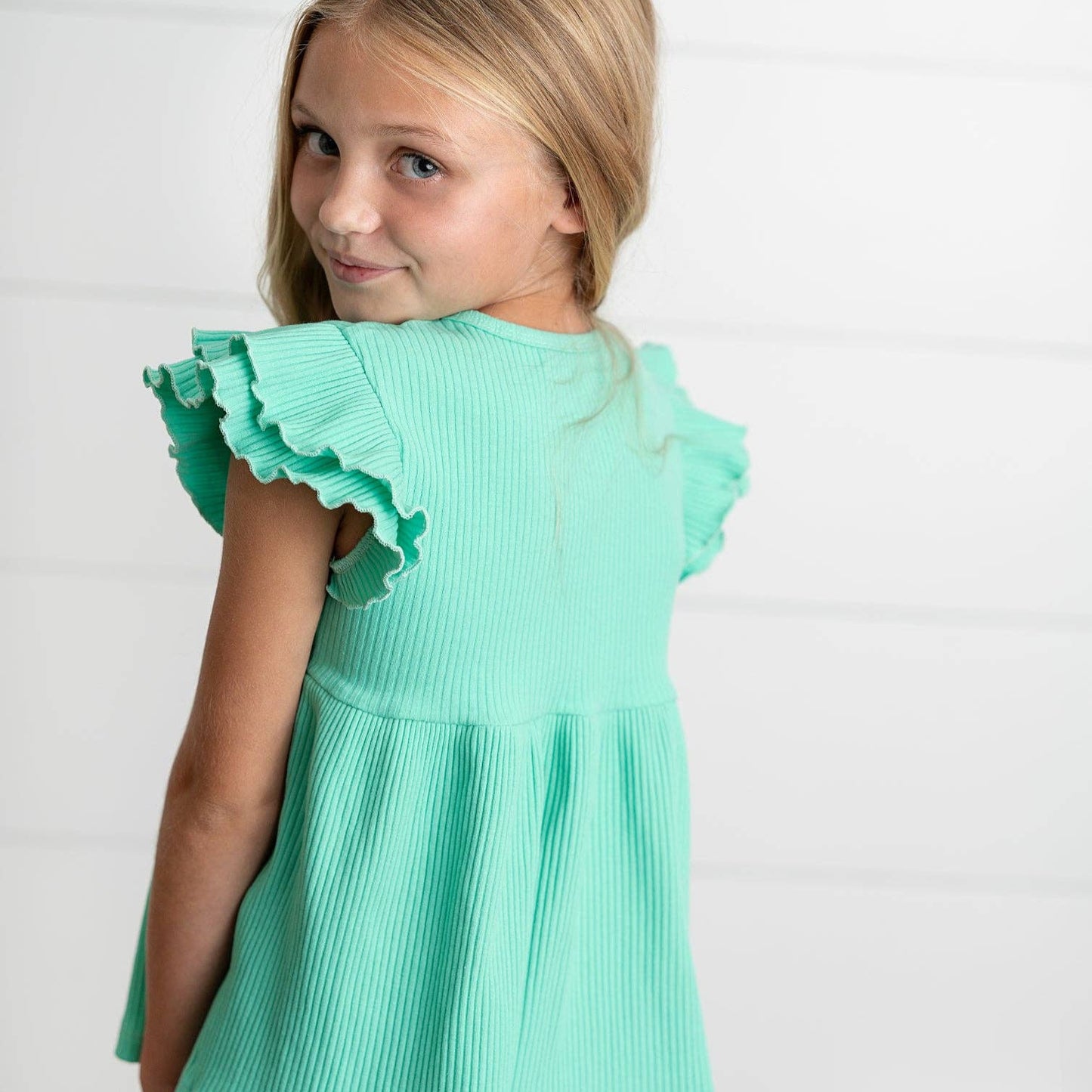 Ruffle Flutter Sleeve Shirt