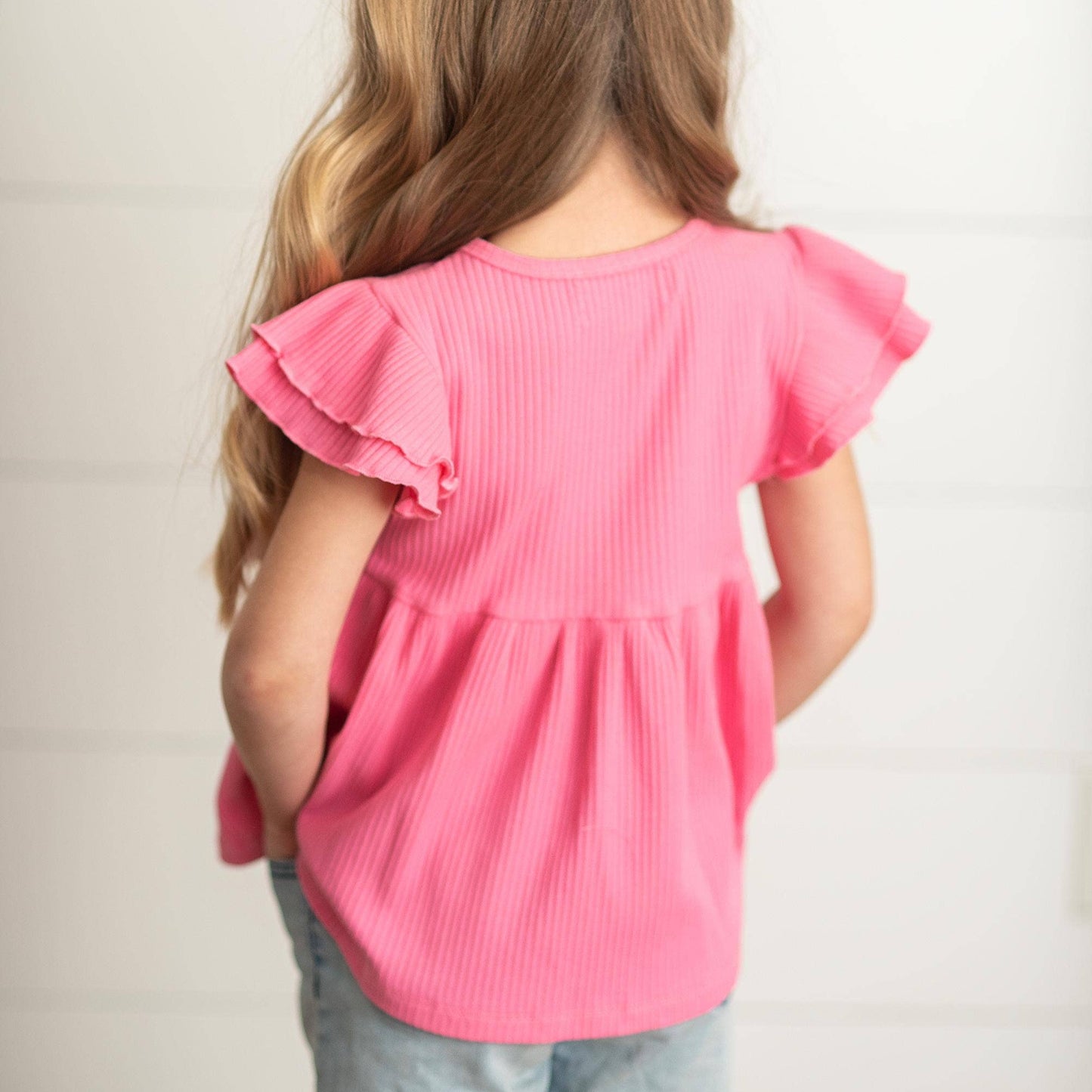 Ruffle Flutter Sleeve Shirt