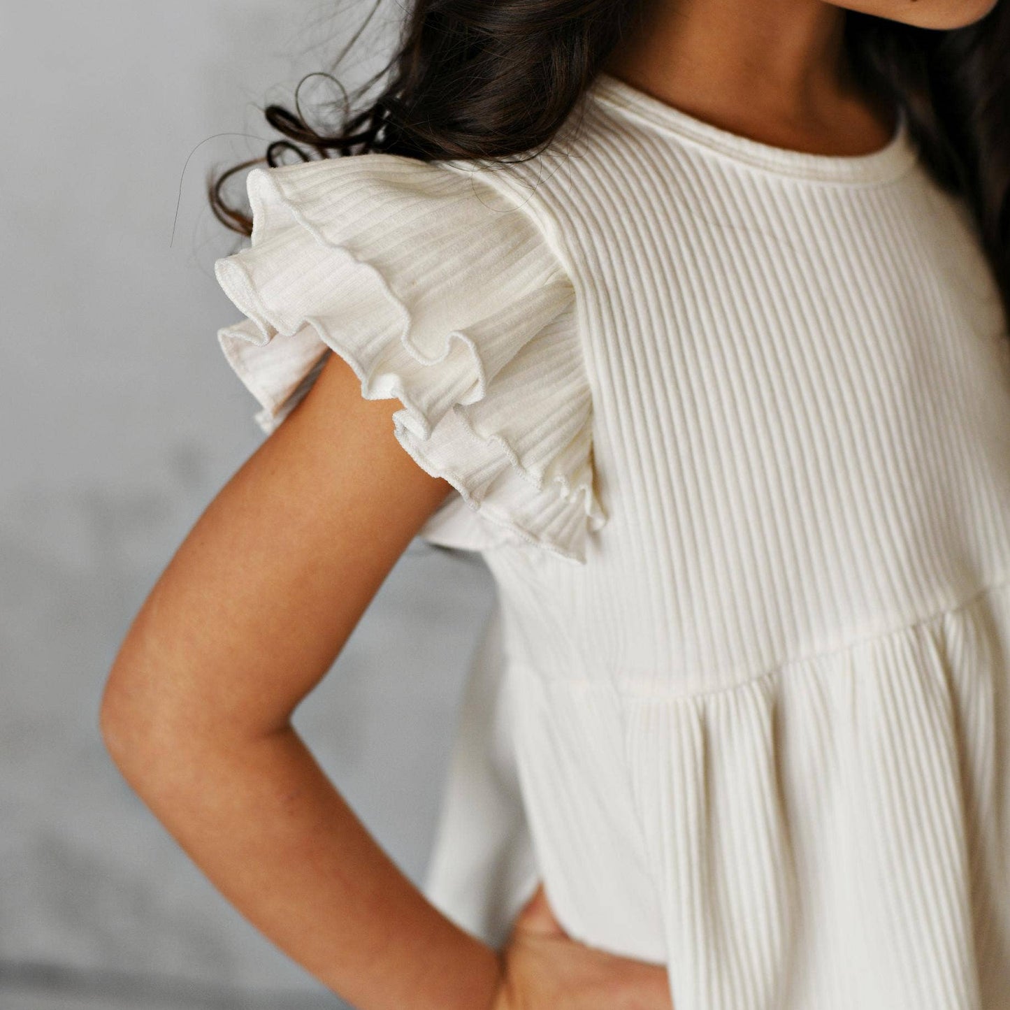 Ruffle Flutter Sleeve Shirt