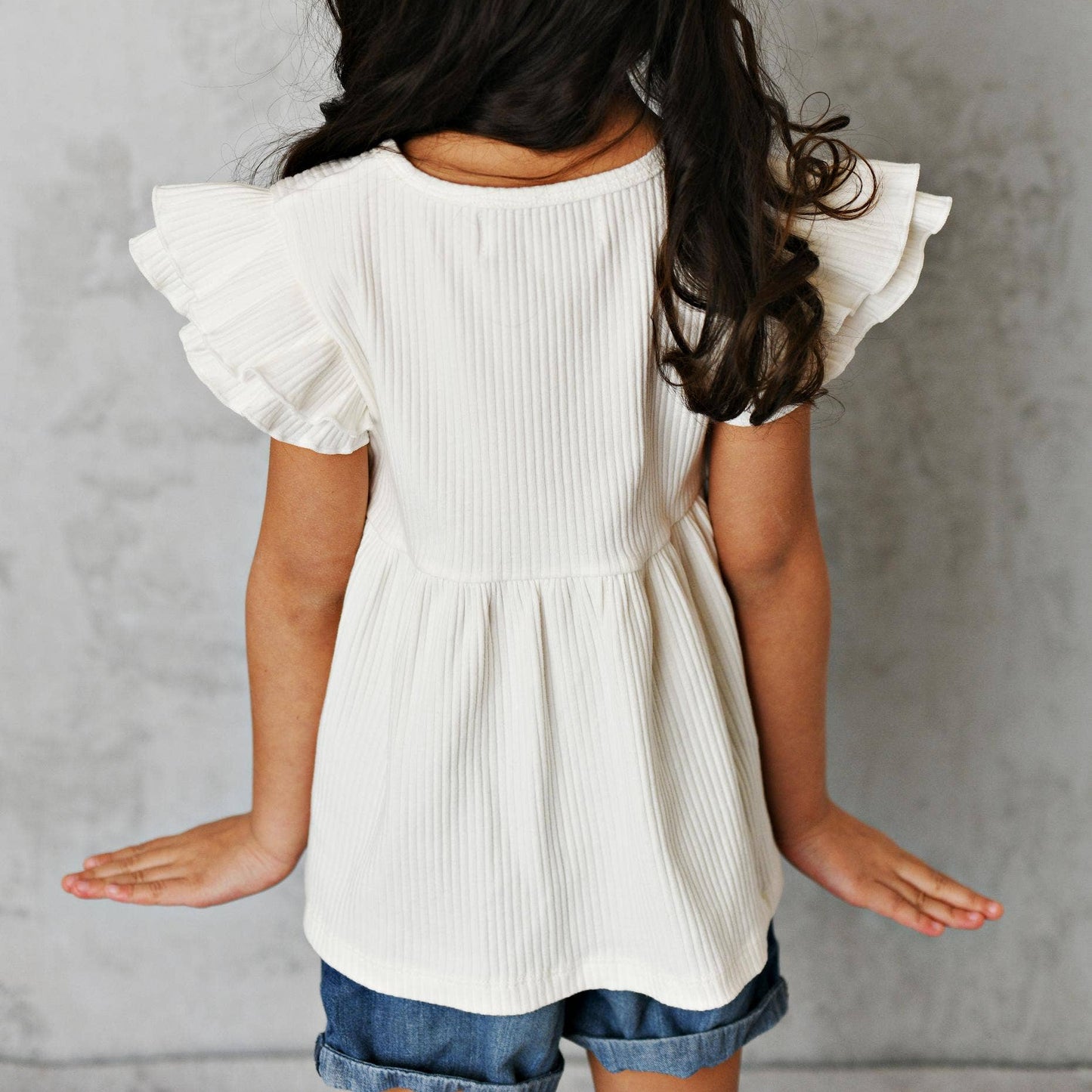 Ruffle Flutter Sleeve Shirt