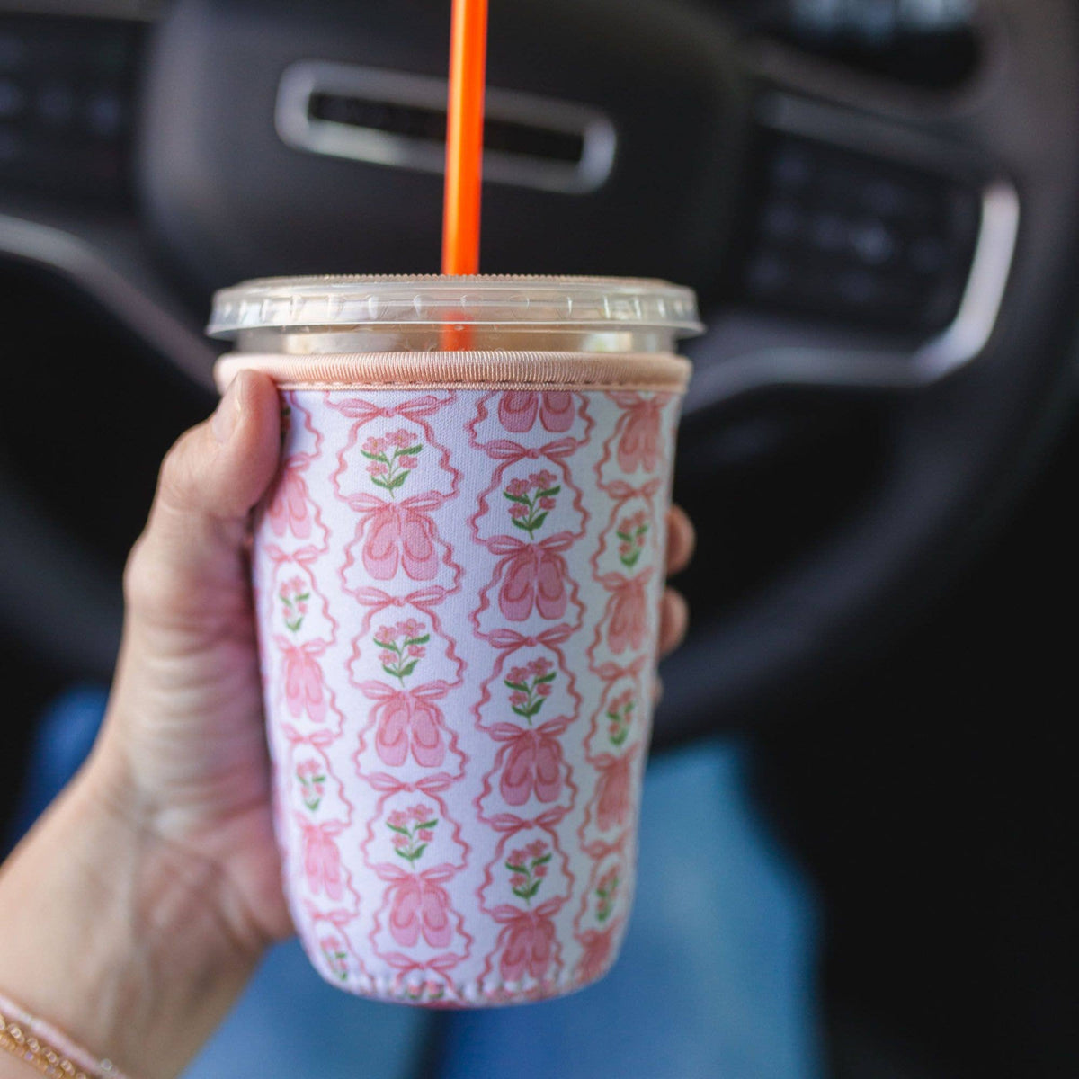 Ballet Slippers & Florals Dance Drink Sleeve: Small