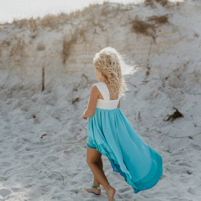 Hi-Lo Ombre Tiered Dress