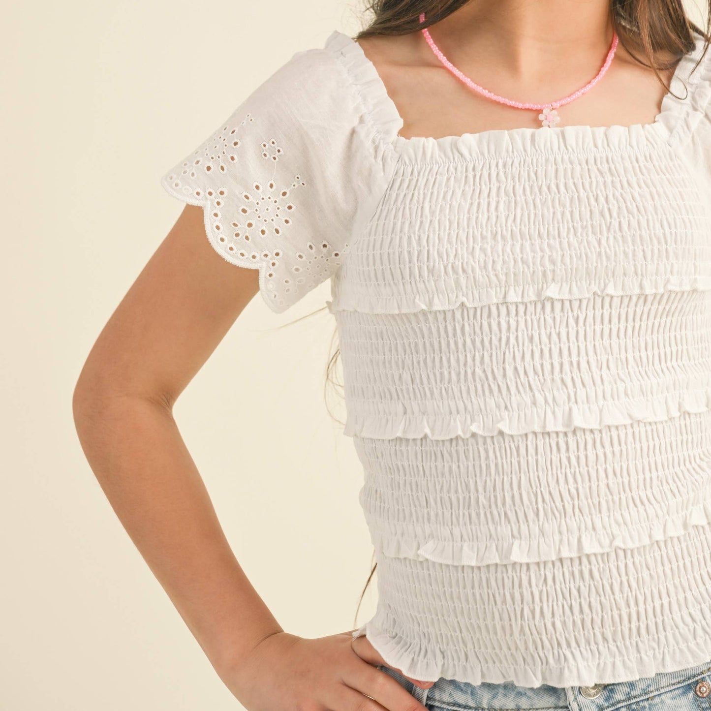 Girls Smocked Top