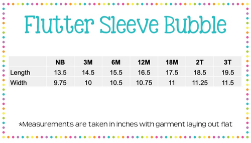 Flutter Sleeve Knit Bubble: White / 3M