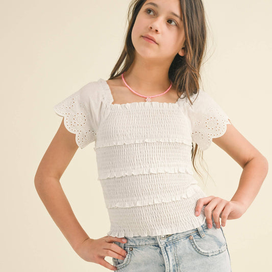 Girls Smocked Top