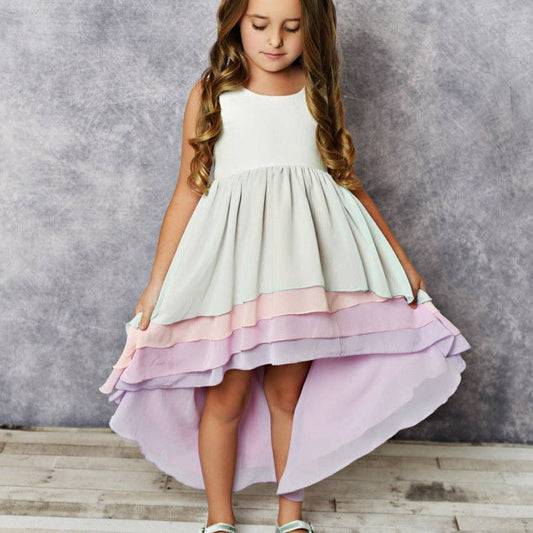 Hi-Lo Ombre Tiered Dress