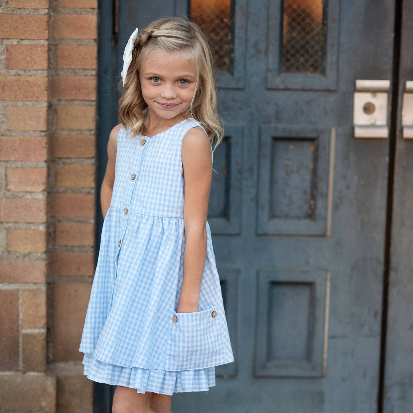 Gingham Ruffle Dress
