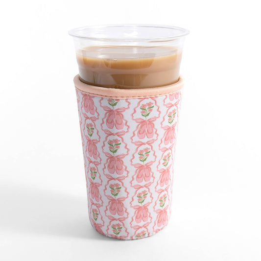 Ballet Slippers & Florals Dance Drink Sleeve: Small