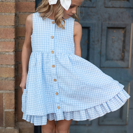 Gingham Ruffle Dress