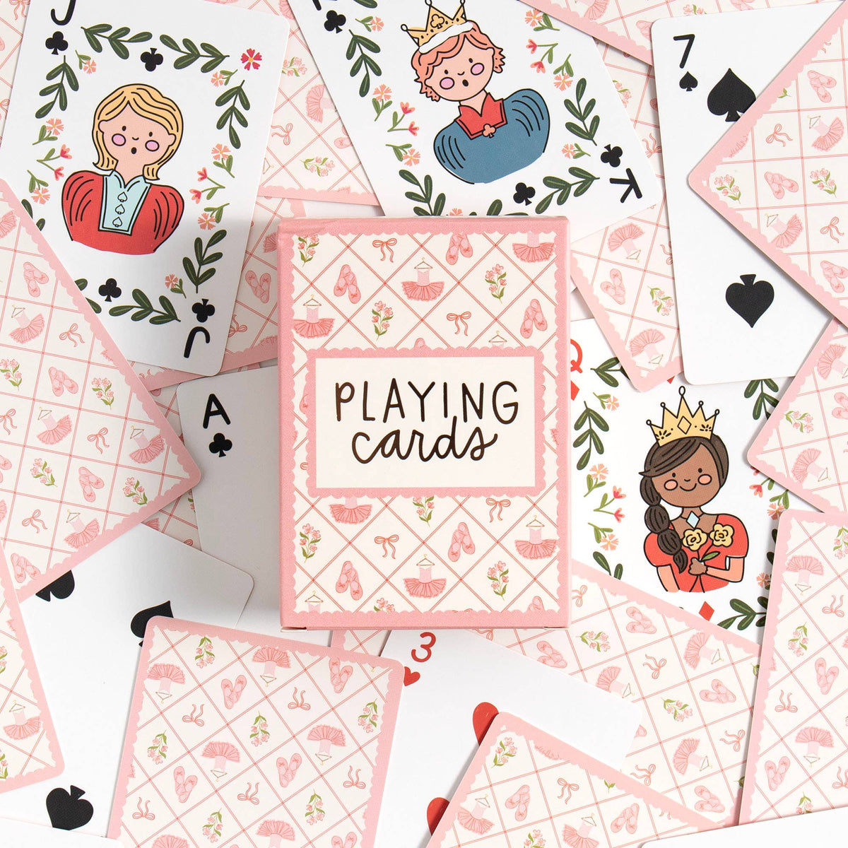 Ballet Florals & Bows - Deck of Playing Cards