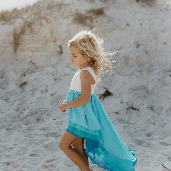 Hi-Lo Ombre Tiered Dress