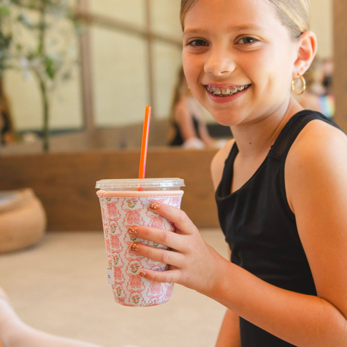 Ballet Slippers & Florals Dance Drink Sleeve: Small